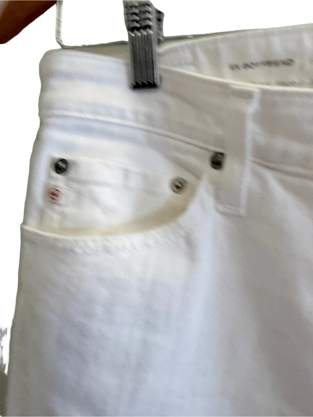AG ADRIANO GOLDSCHMIED Ex-Boyfriend Slouchy Slim Jeans White Size 27